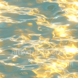 seamless Seamless 3D Water PBR Texture with Golden Sunlit Rippling Surface texture 8k free download PBR