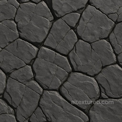 Lava - Cracked Basalt Flow Texture texture preview