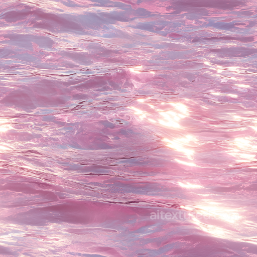 Water Texture Featuring Pink Reflective Ocean Waves seamless Water PBR texture