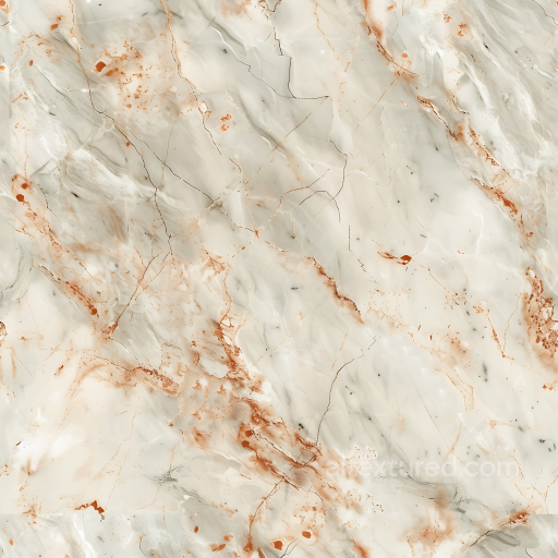 Fiorito Marble PBR Texture with Natural Rust-Colored Veins and Polished Finish seamless Marble PBR texture