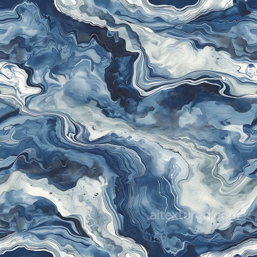 Seamless Blue Jean Natural Marble 3D PBR Texture with Fluid Veins seamless Marble PBR texture