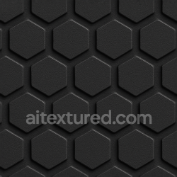 seamless Seamless 3d texture pbr 8k tactile plate raised hexagons on matte black composite plate texture 8k free download PBR