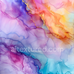 seamless Seamless 3D Alcohol Ink PBR Texture Featuring Violet and Orange Fluid Swirls texture 8k free download PBR