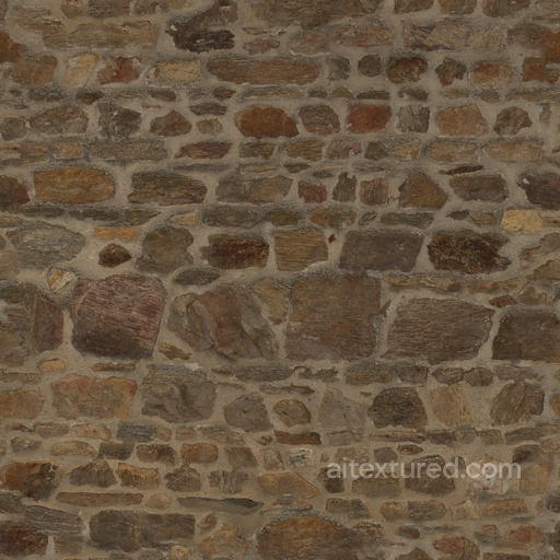 Rough Wall Stones seamless Rock PBR texture