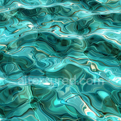 seamless Seamless 3D PBR Stylized Turquoise Water Texture with Flowing Wave Patterns texture 8k free download PBR