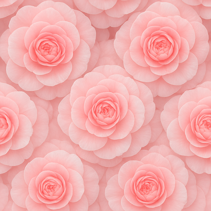 Of Lush Camellia Blooms Highlighting Flower Softness And Surface Detail seamless PBR texture preview