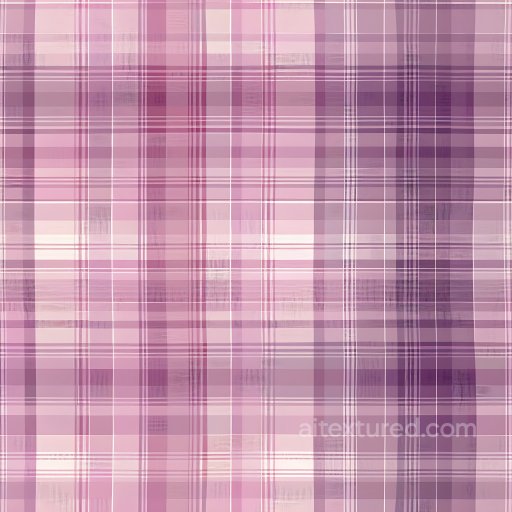 Seamless 3D PBR Texture of Soft Pink Plaid Fabric Pattern texture preview