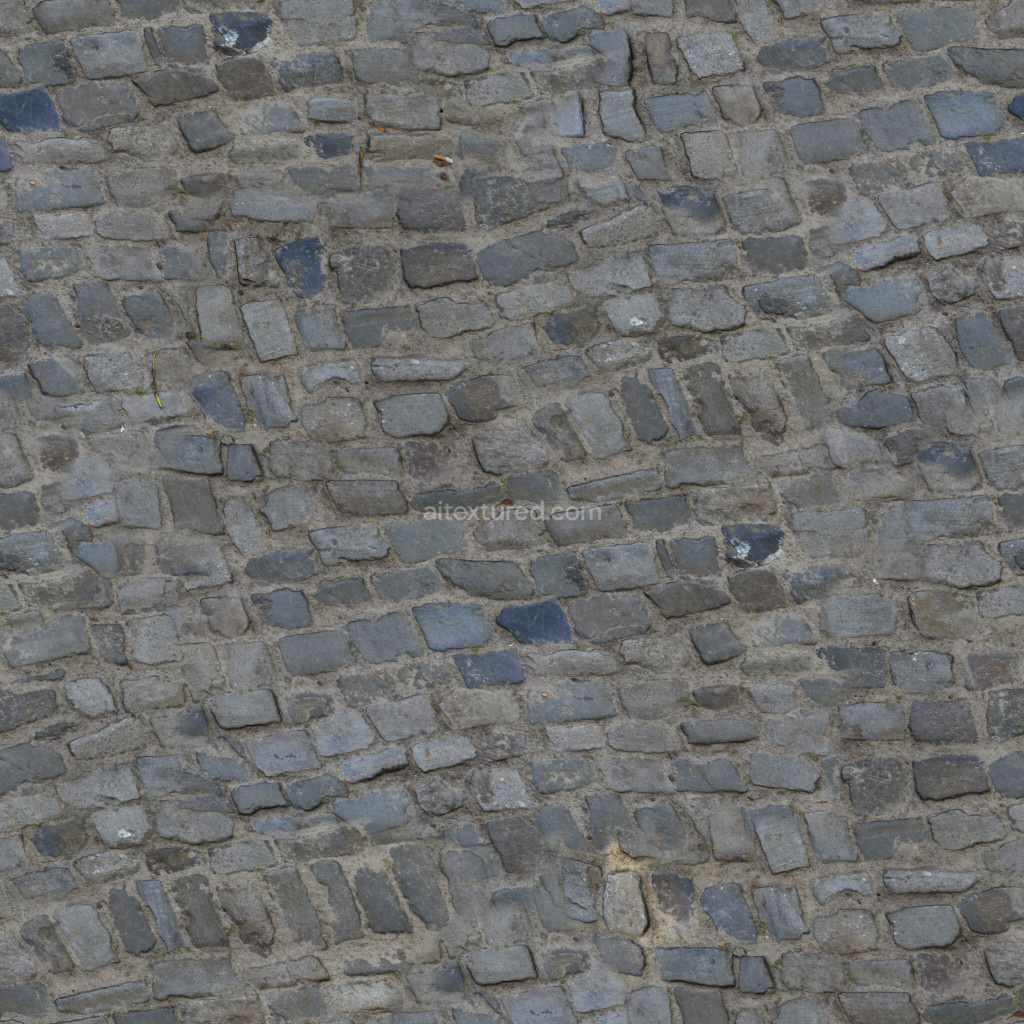 Seamless paving stones PBR texture for realistic designs