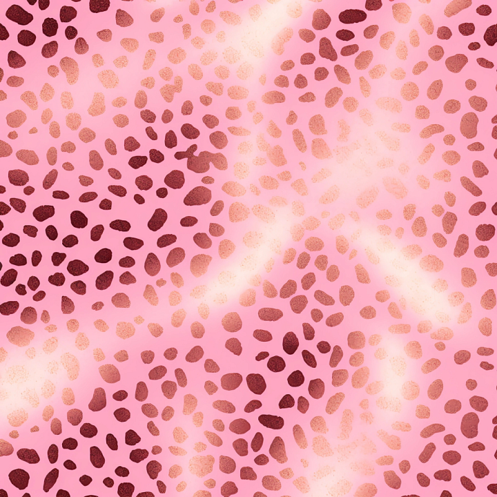 Glossy Pink Leopard Print with Dark Spots seamless PBR texture preview