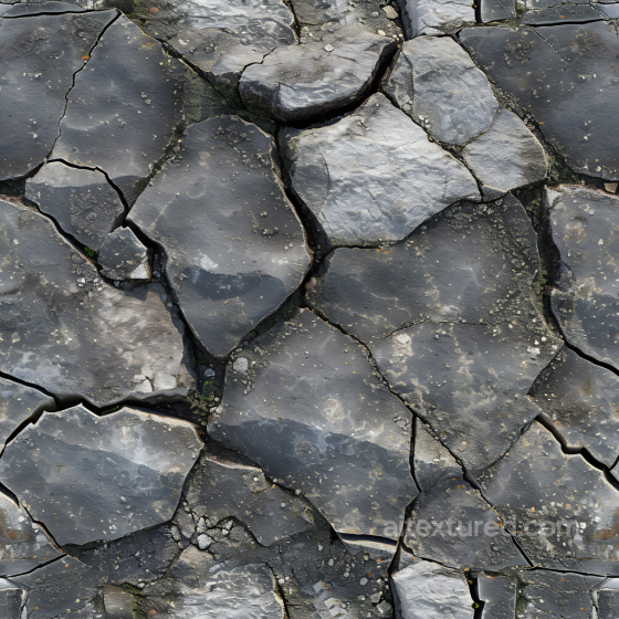 cracked stone ground PBR texture with moss and weathered surface Stone texture preview