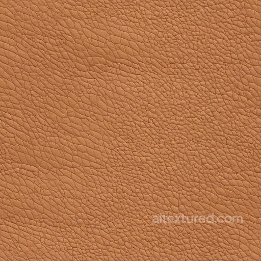 Pebbled Grain Tan Leather PBR Texture with Natural Wrinkles seamless Leather PBR texture