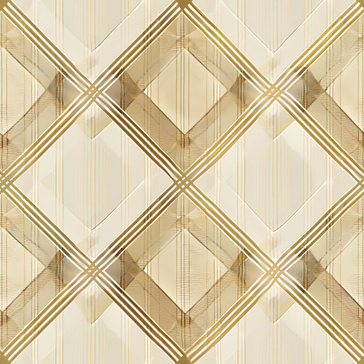 Soft Beige and Gold Plaid Pattern seamless PBR texture preview