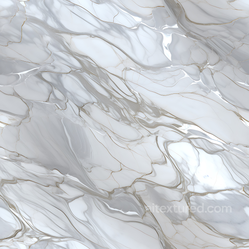 Gray Marble PBR Texture with Glossy Silver Veins and Fluid Patterns seamless Marble PBR texture