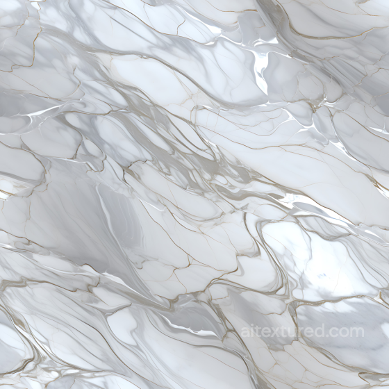 Gray Marble PBR Texture with Glossy Silver Veins and Fluid Patterns Marble texture preview
