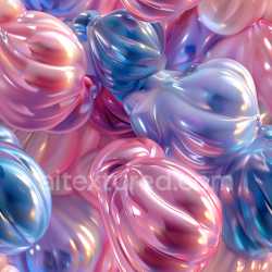 seamless Seamless 3D PBR Texture Featuring Glossy Abstract Organic Shapes in Pastel Colors texture 8k free download PBR