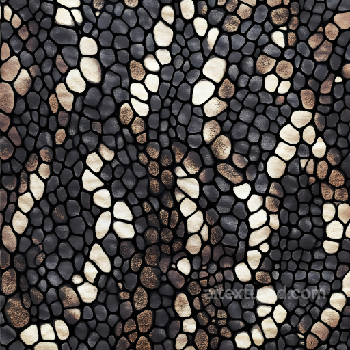 Scaled Skin PBR Texture with Detailed Organic Scale Patterns and Varied Tone seamless Skin PBR texture