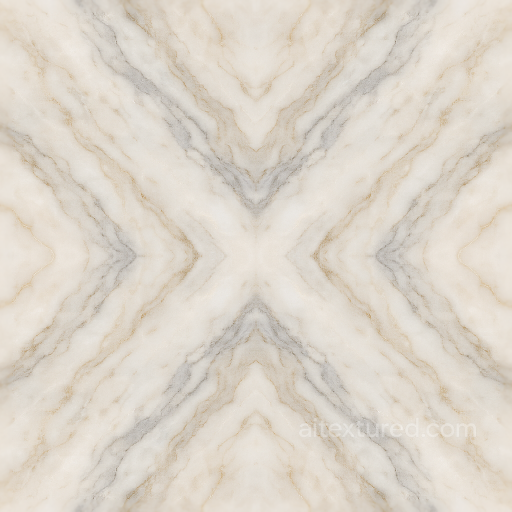 Marble Tiles Mosaic With Polished Marble Surface And Symmetrical Design seamless Mosaic PBR texture