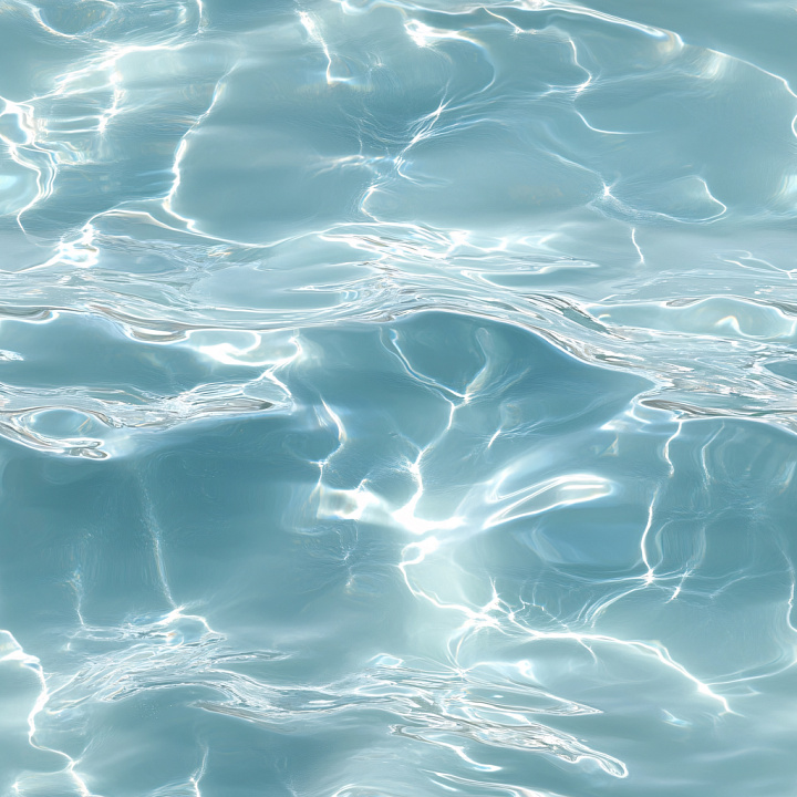 Water Featuring Clear Pool Water with Shimmering Wave Reflections seamless PBR texture preview