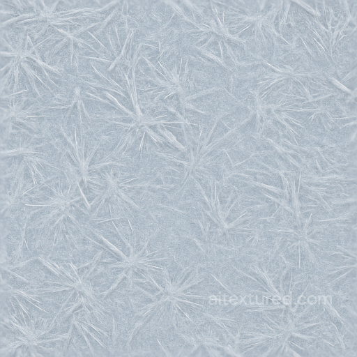 Showing Hoarfrost With Frost Spikes And Frozen Dew On Icy Surface seamless Ice PBR texture