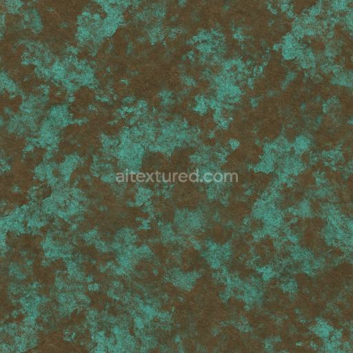 Oxidized Copper With Verdigris Patches