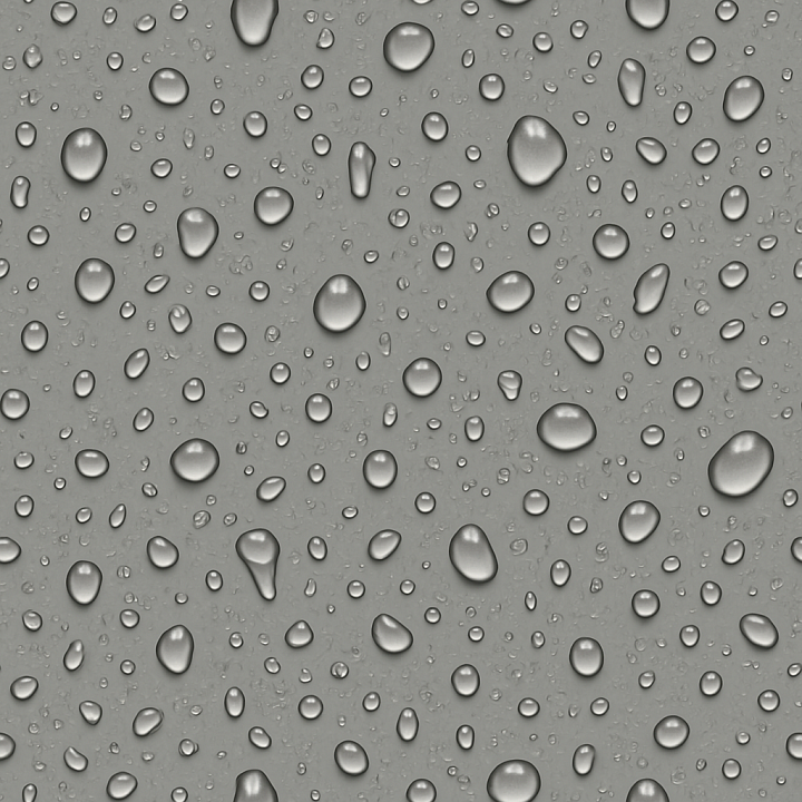 Photorealistic Raindrop seamless PBR texture preview