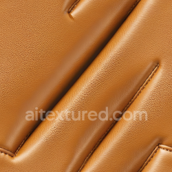 seamless Seamless 3D PBR Texture of Tan Pebbled Leather Upholstery with Plush Quilted Padding texture 8k free download PBR