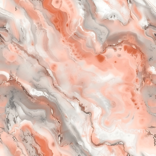 Fior Di Pesco Marble PBR Texture with Warm Pink and gray Veins seamless Marble PBR texture