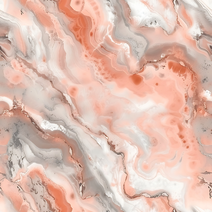 Fior Di Pesco Marble with Warm Pink and gray Veins seamless PBR texture preview
