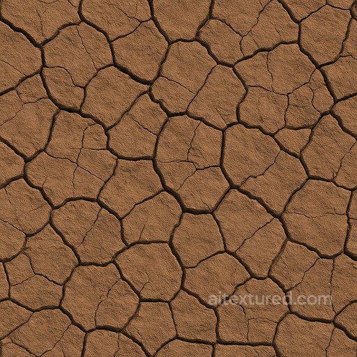 Patterned Clay Soil Seamless Texture seamless Sand-soil PBR texture