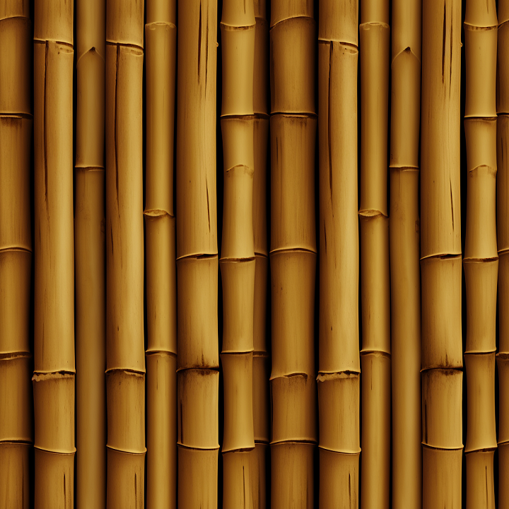 Vertical Bamboo Culms in Warm Amber Color seamless PBR texture preview