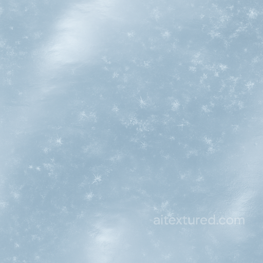 Icy Reflection On Glossy Ice With Ice Sheen Surface seamless Ice PBR texture