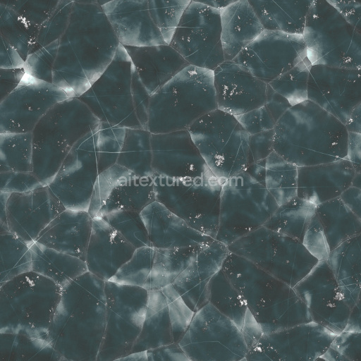Ice Frost Cool Smooth Crystal Transparent Glossy Blue Seamless Reflective