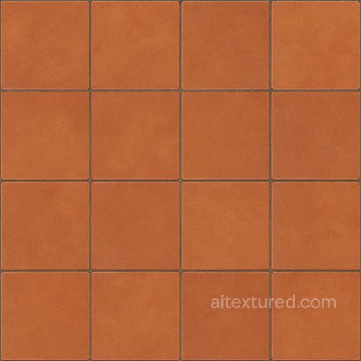 Clean Terracotta Tile Seamless Texture seamless Ceramic-tile PBR texture