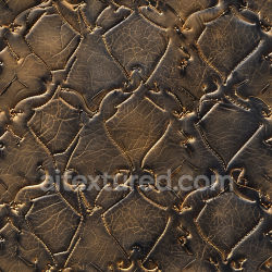 seamless Seamless 3D PBR Texture of Aged Stitched Brown Leather with Crackled Grain texture 8k free download PBR