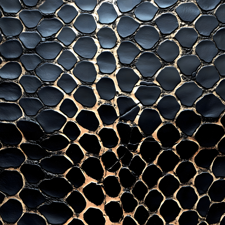 Dark Reptilian Skin Featuring Organic Scale Patterns seamless PBR texture preview
