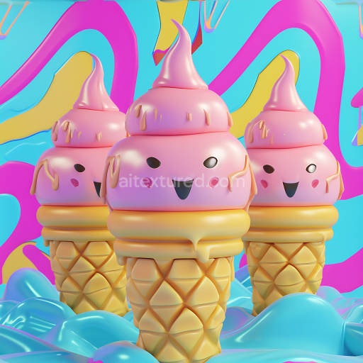 Seamless 3D Inflated Pink Bubbly Rubber PBR Texture with Smooth Glossy Surface