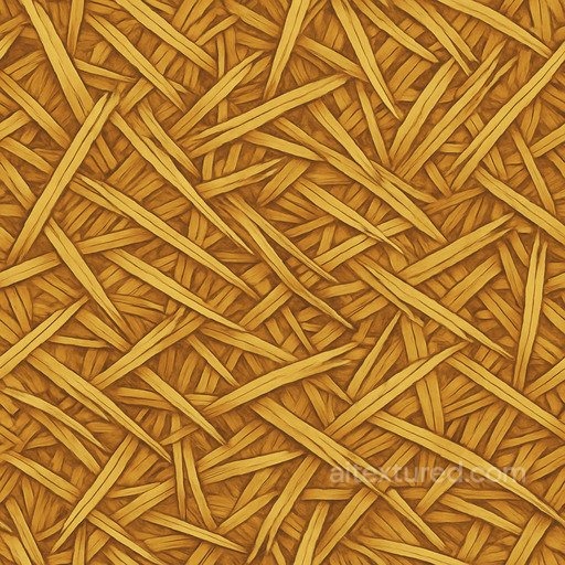 Stylized Straw Seamless Texture seamless Basic-materials PBR texture