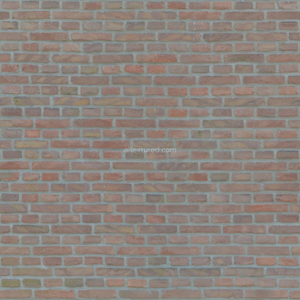 Seamless PBR brick texture for 3D modeling