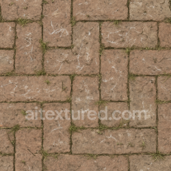 seamless Seamless 3d texture pbr 8k brick weathered with chalk markings and patchy grass natural wear texture 8k free download PBR