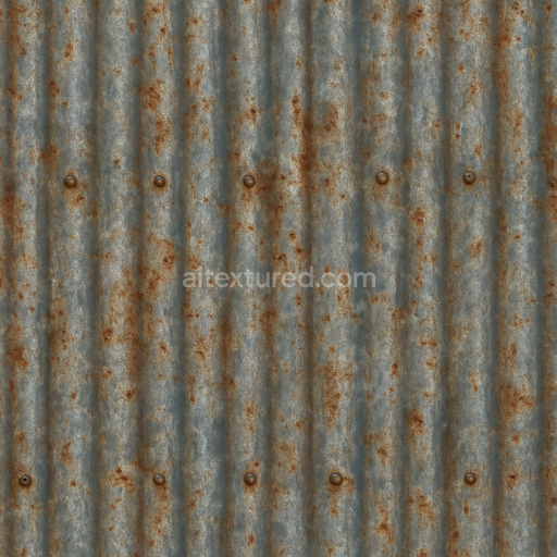 Worn Metal Roofing Texture Seamless 1024X1024