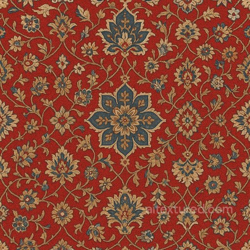 Polished Oriental Carpet Seamless Texture seamless Carpet PBR texture