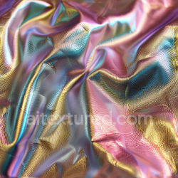 seamless Seamless 3D Iridescent Pebbled Leather PBR Texture with Metallic Sheen and Rich Color Shifts texture 8k free download PBR