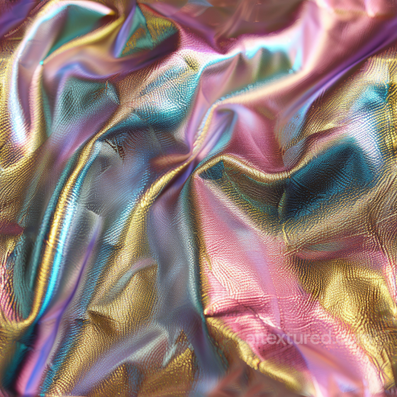 Iridescent Pebbled Leather PBR Texture with Metallic Sheen and Rich Color Shifts Leather texture preview