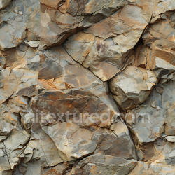 seamless Seamless 3D PBR Texture of Weathered Rocky Cliff Wall with Layered Stone and Rust Tones texture 8k free download PBR