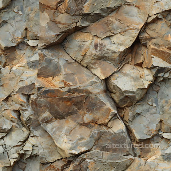 Stone Texture of Weathered Rocky Cliff Wall with Layered Stone and Rust Tones Stone texture preview