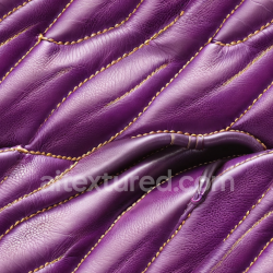 seamless Seamless 3D PBR Purple Quilted Leather Texture with Prominent Stitching and Rich Grain texture 8k free download PBR