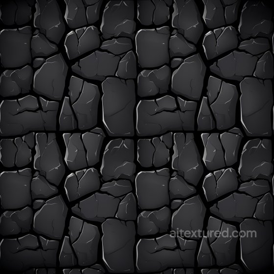 Cracked & Holes Texture of Cracked Dark Stone Tiles with Deep Crevices Cracked & Holes texture preview