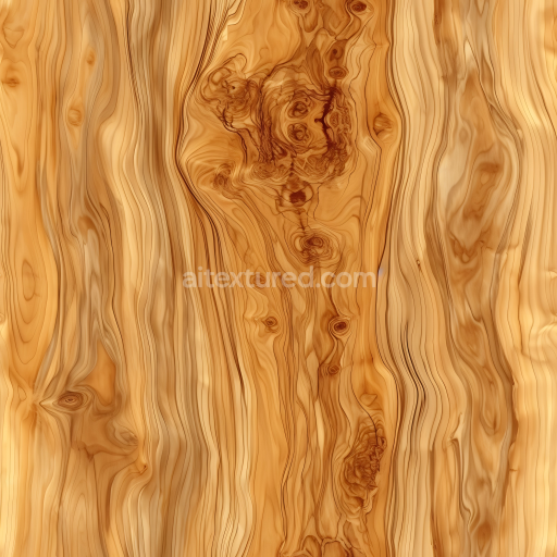 Seamless 3D Natural Pine Wood Planks PBR Texture with Knots and Grain