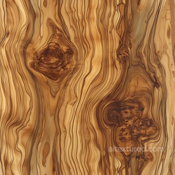 Olive Wood PBR Texture Featuring Knotted Dark Grain Patterns Wood texture preview
