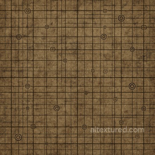 Aged Techno Grid Seamless Texture seamless Sci-fi PBR texture